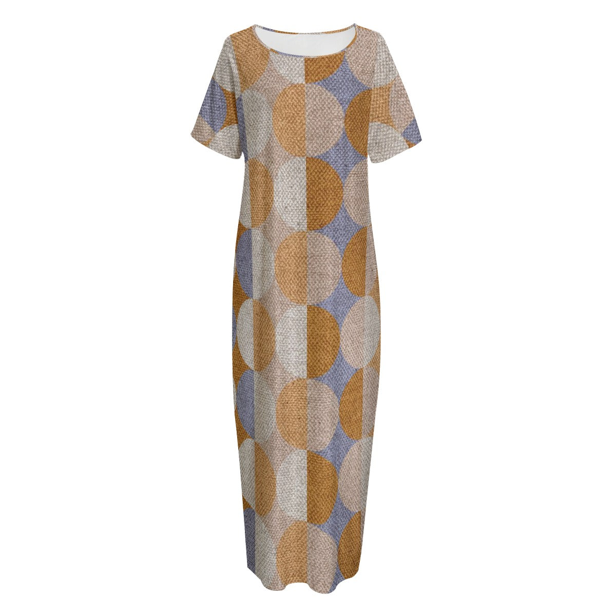 Women's Night Long Dress With Pocket