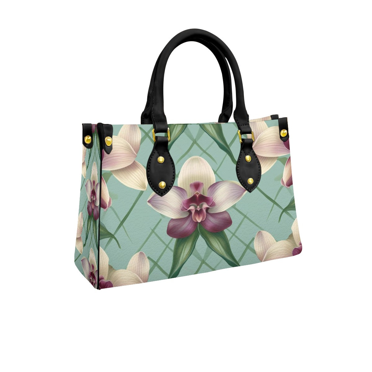Women's Tote Bag With Black Handle