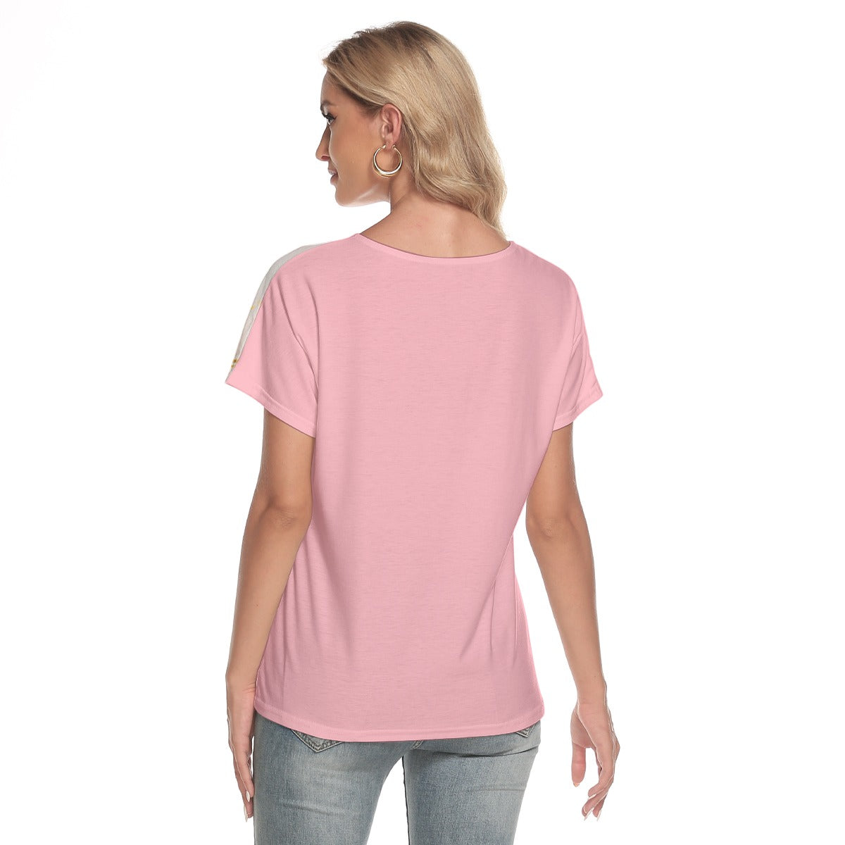 Women's Loose V-neck Short Sleeve T-shirt