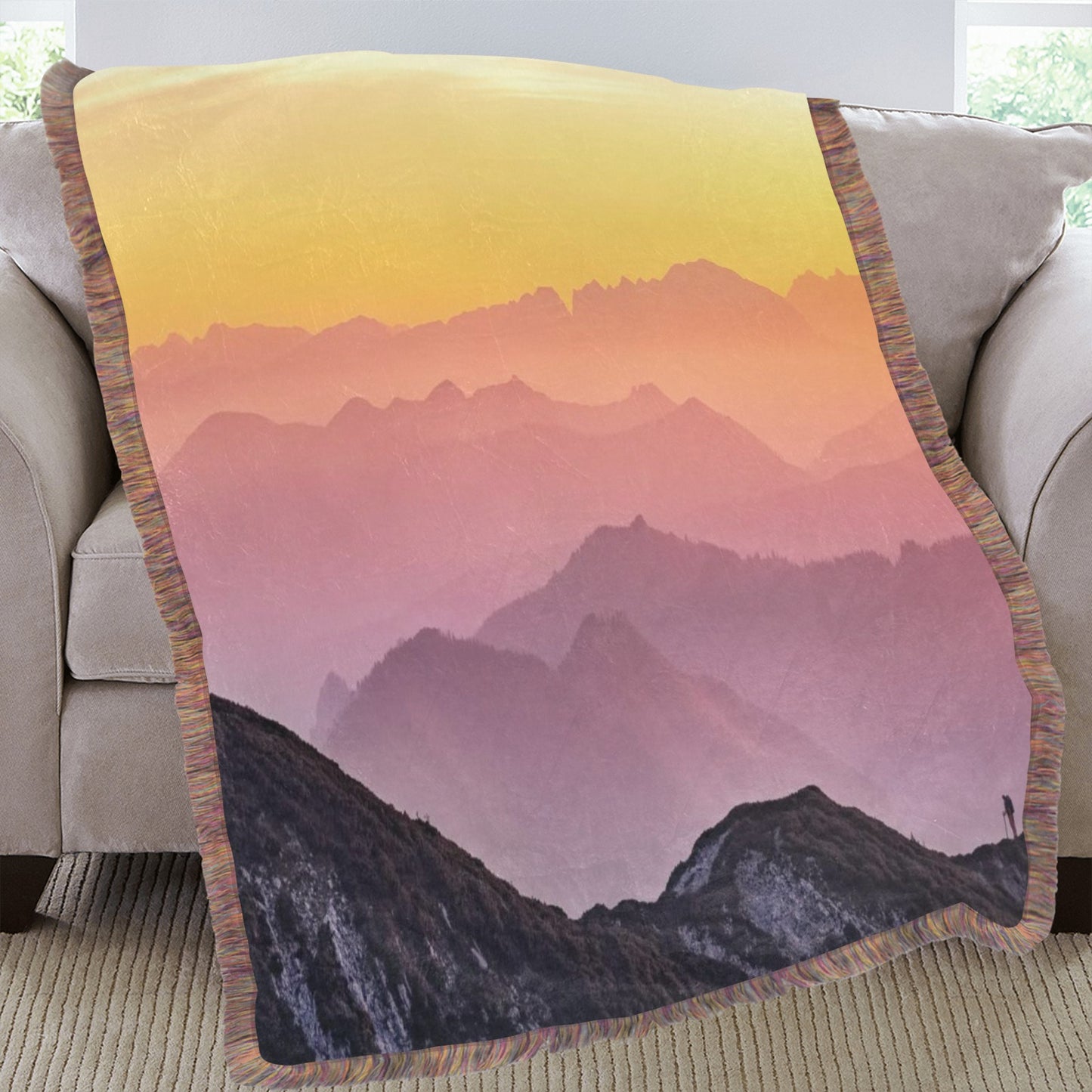 -Soft Fringe Blanket 60"x80"