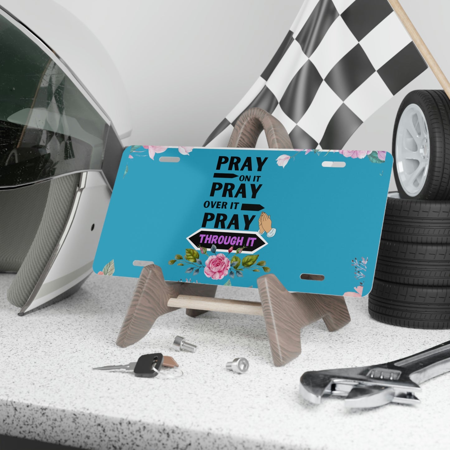 Pray Through it Vanity Plate