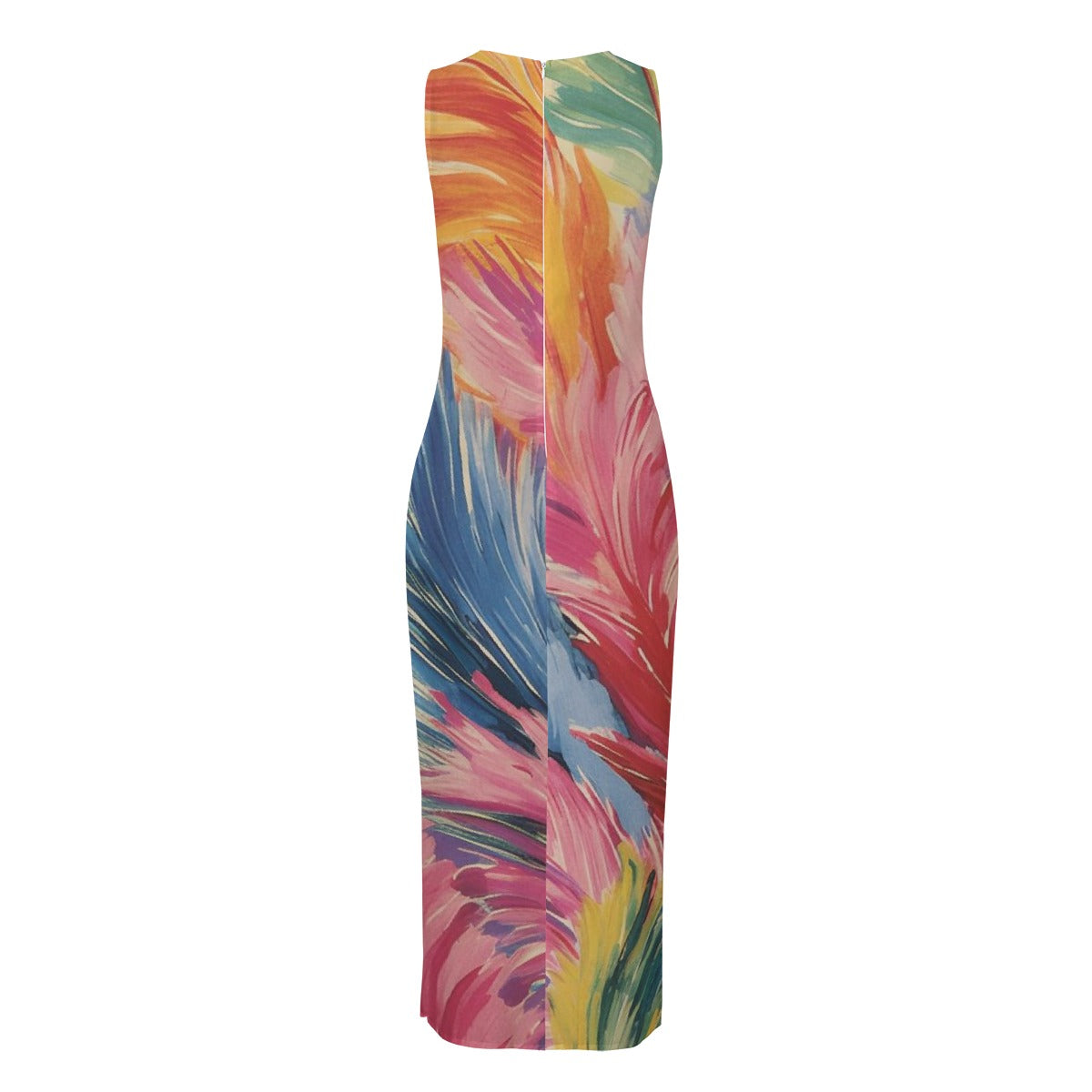 Women's Beach Perspective Chiffon Sleeveless Dress