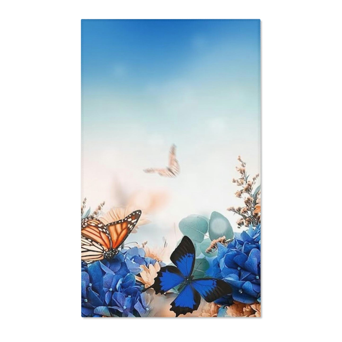 ButterFly & Flower Area Rugs