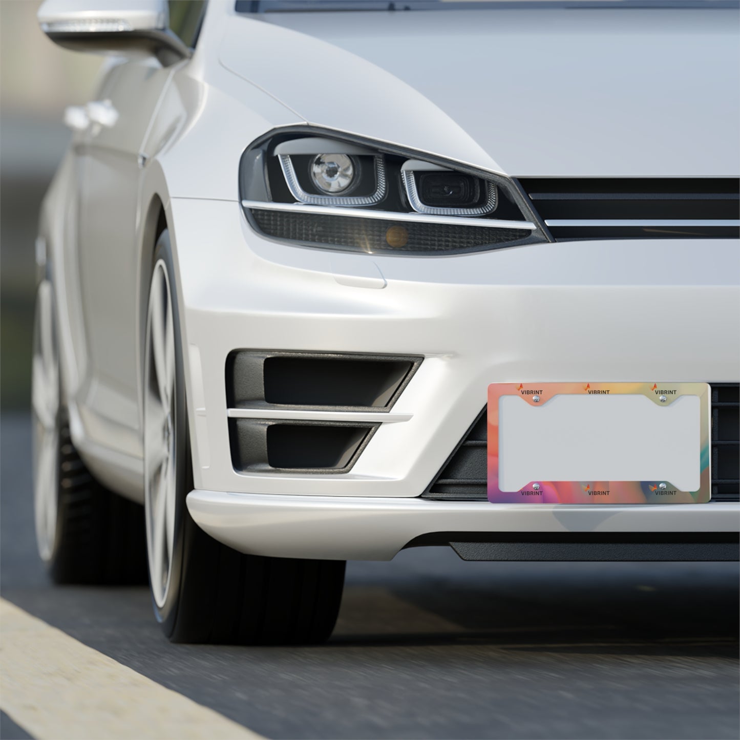 VIBRINT (5) Metal License Plate Frame