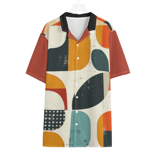 Men's Hawaiian Shirt With Button Closure