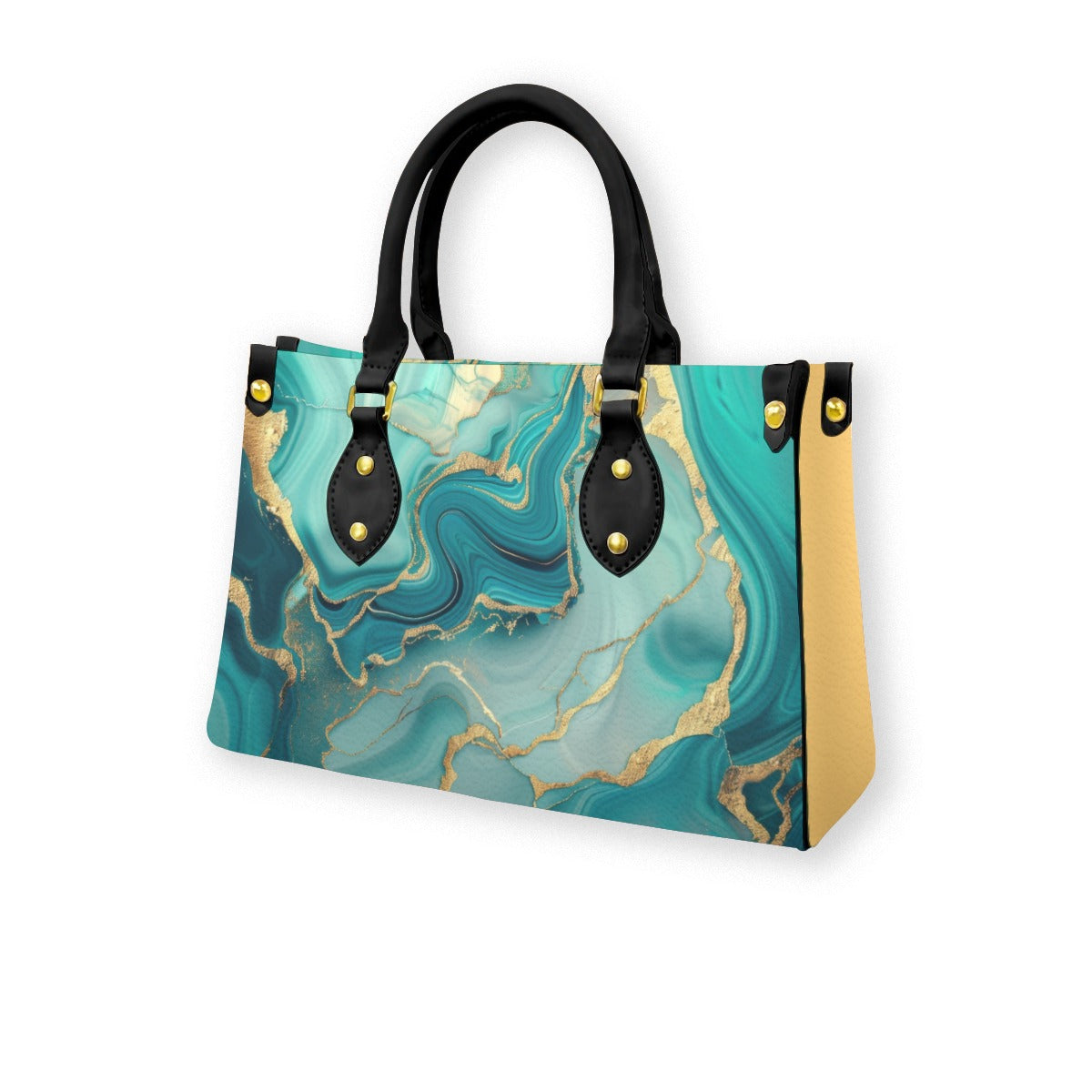 Women's Tote Bag With Black Handle