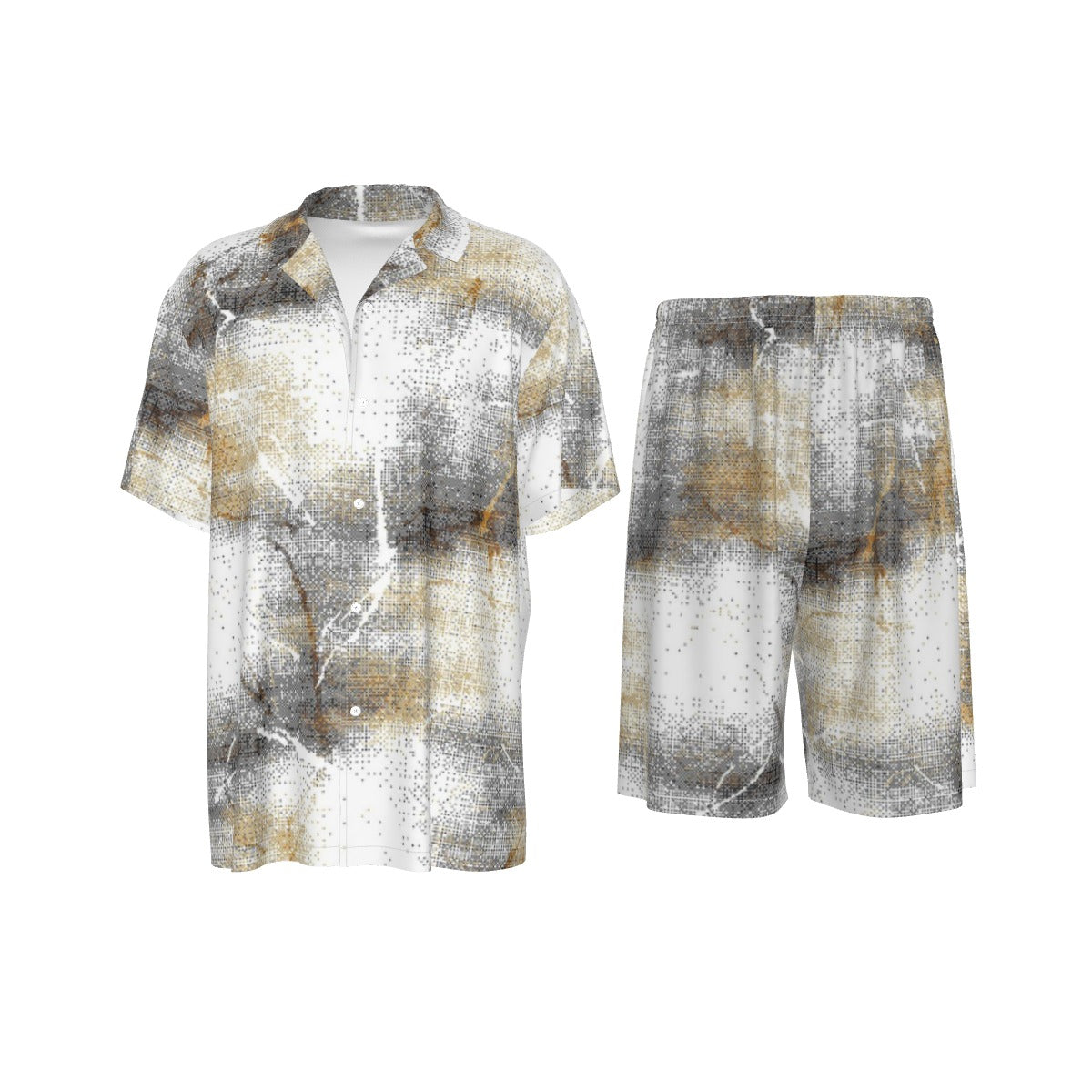 Men's Imitation Silk Shirt Suit