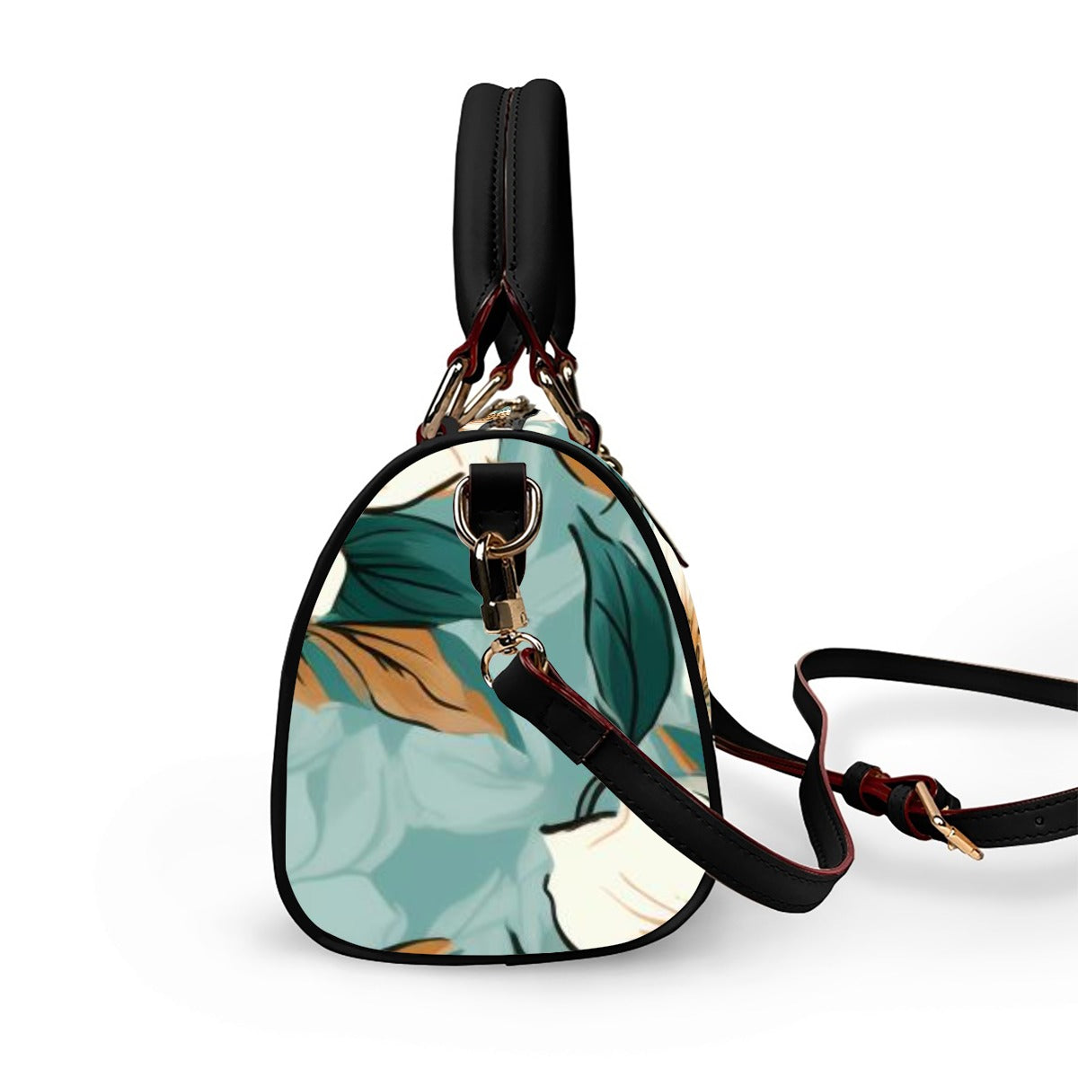 Classic Barrel-Shaped PU Leather Handbag