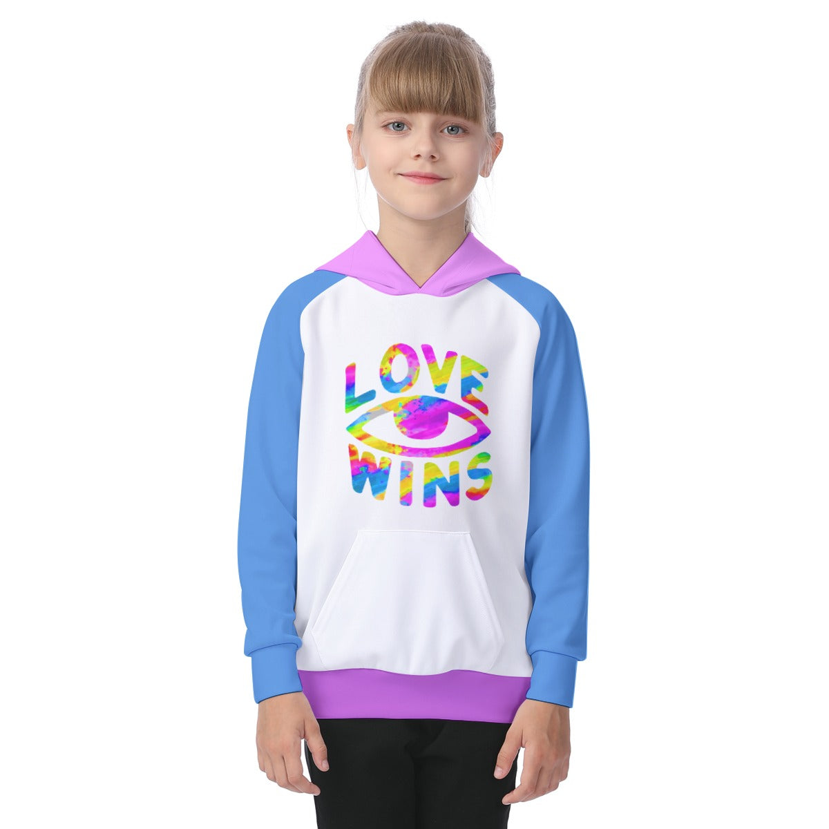 Kid's Raglan Pullover Hoodie