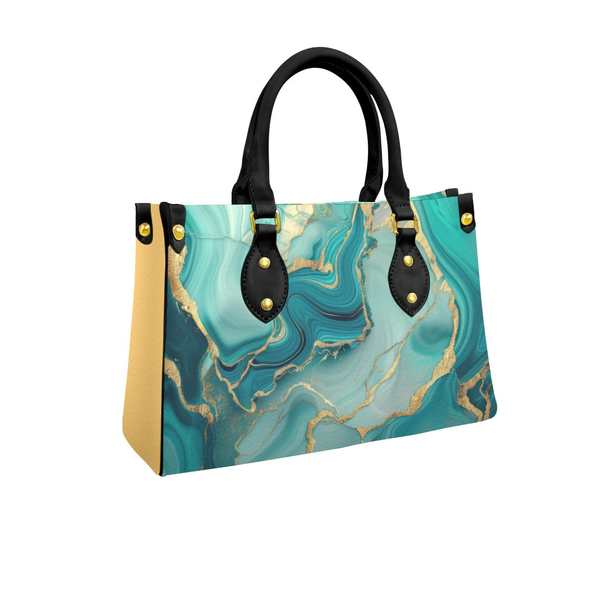Women's Tote Bag With Black Handle