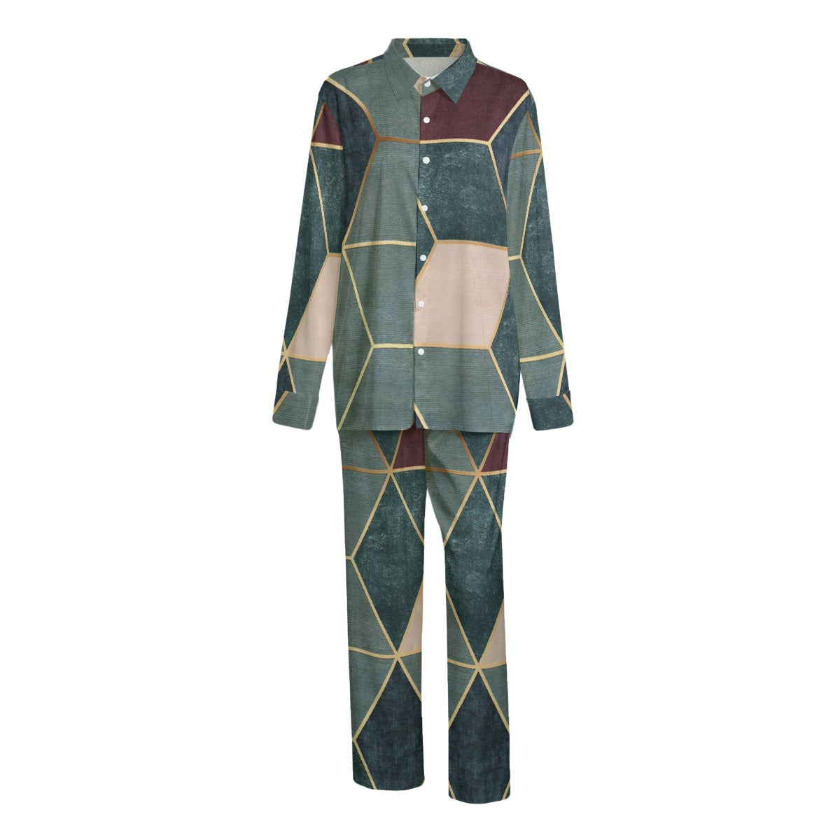 Imitation Silk Shirt Suit