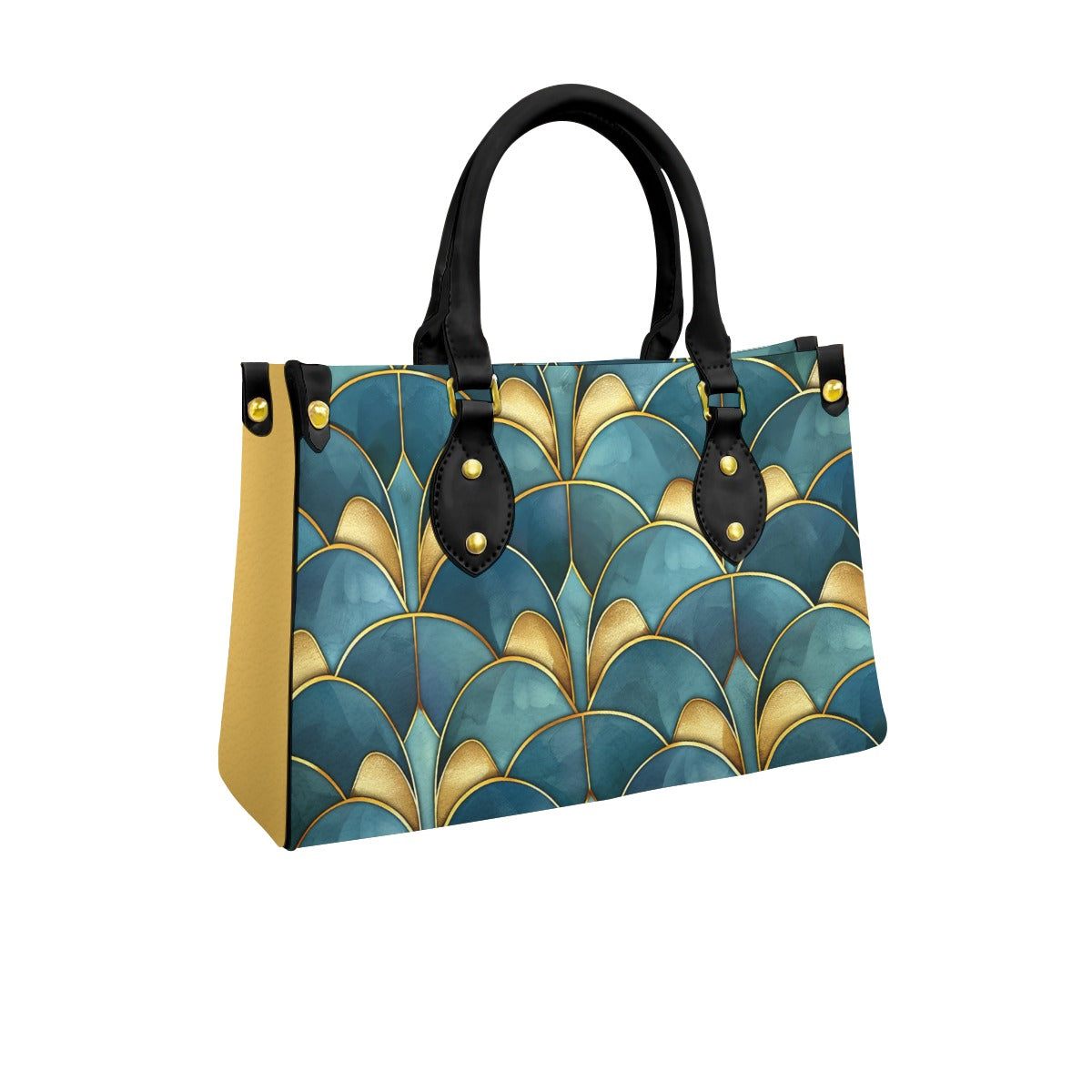 Women's Tote Bag With Black Handle