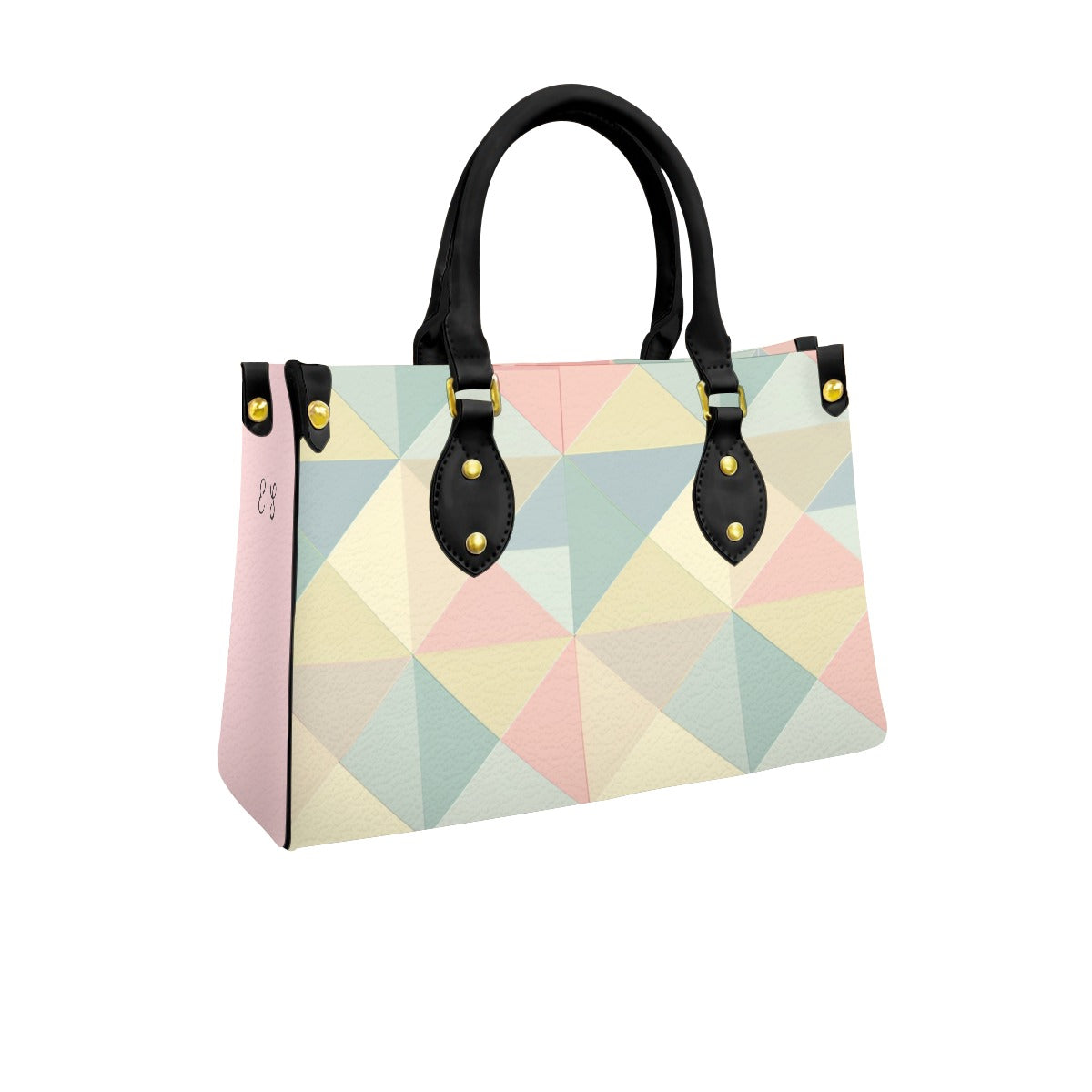 (ES ) Women's Tote Bag With Black Handle