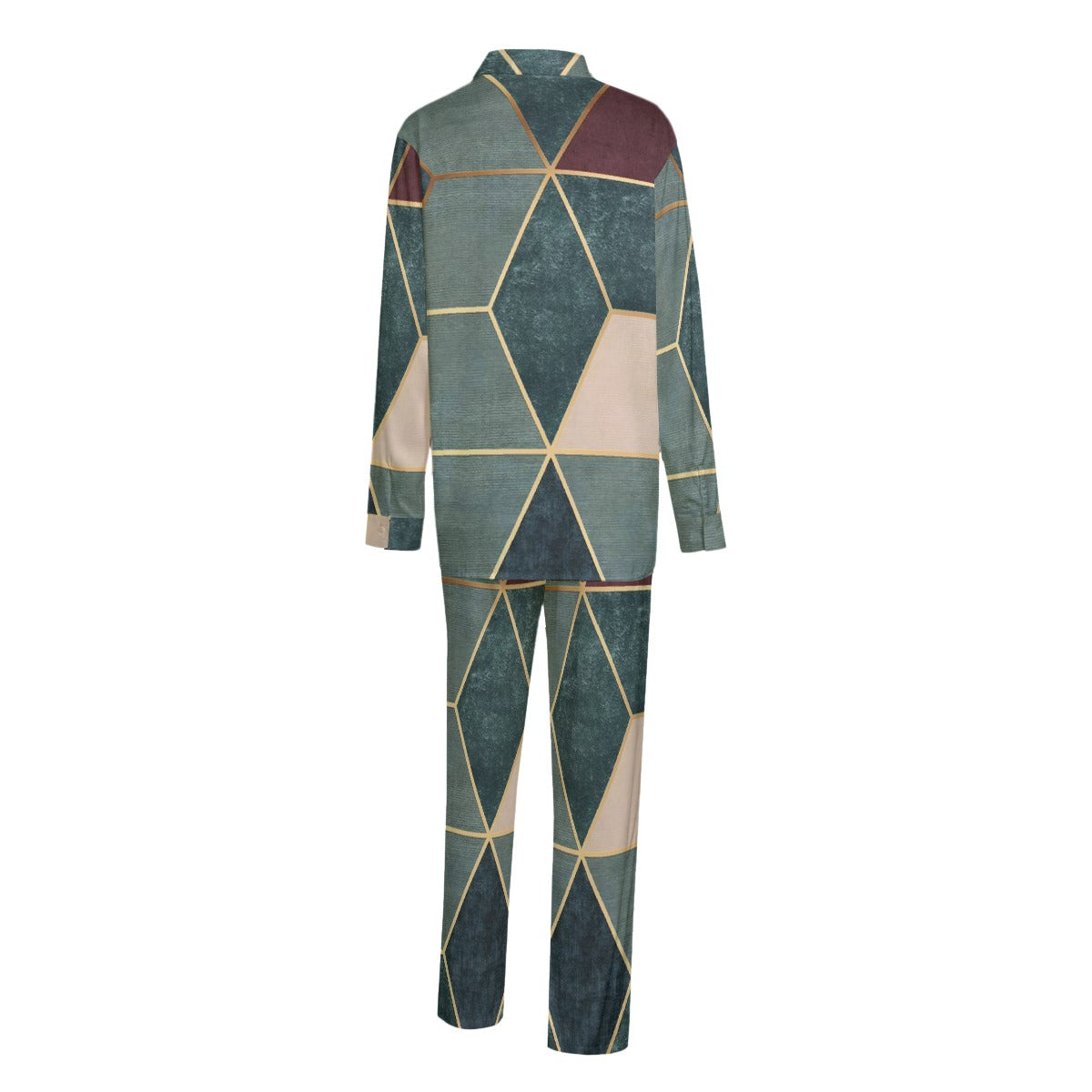 Imitation Silk Shirt Suit