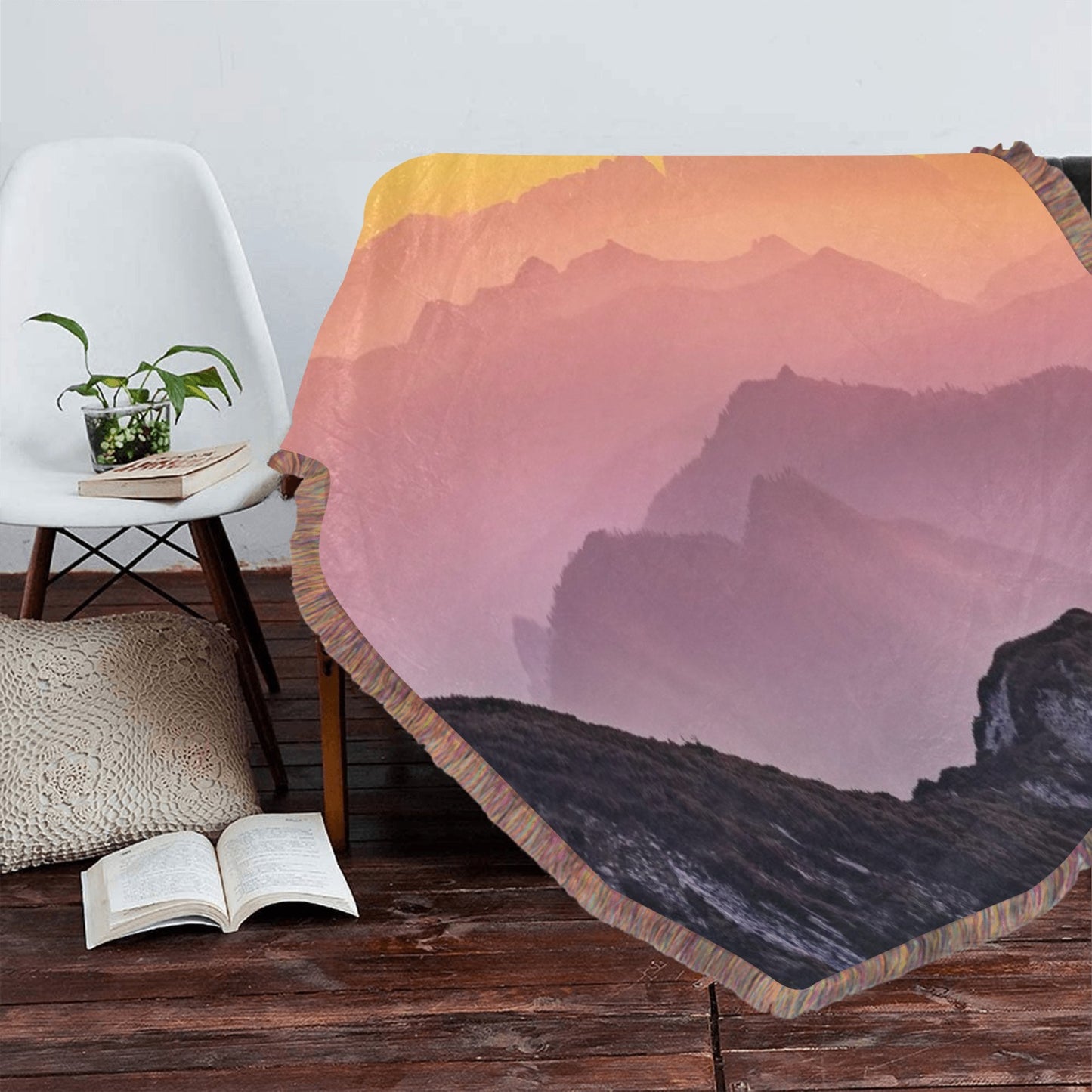 -Soft Fringe Blanket 60"x80"