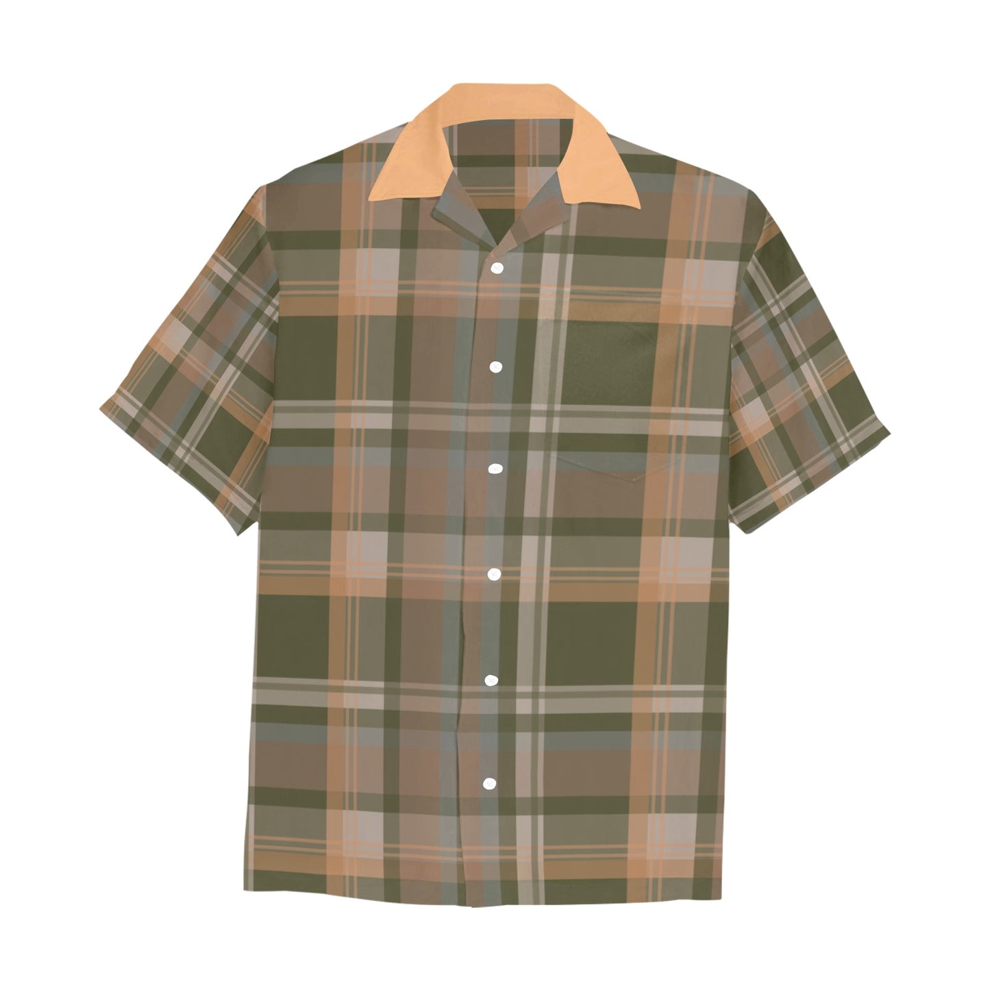 Men's All Over Print Hawaiian Shirt With Chest Pocket(ModelT58)
