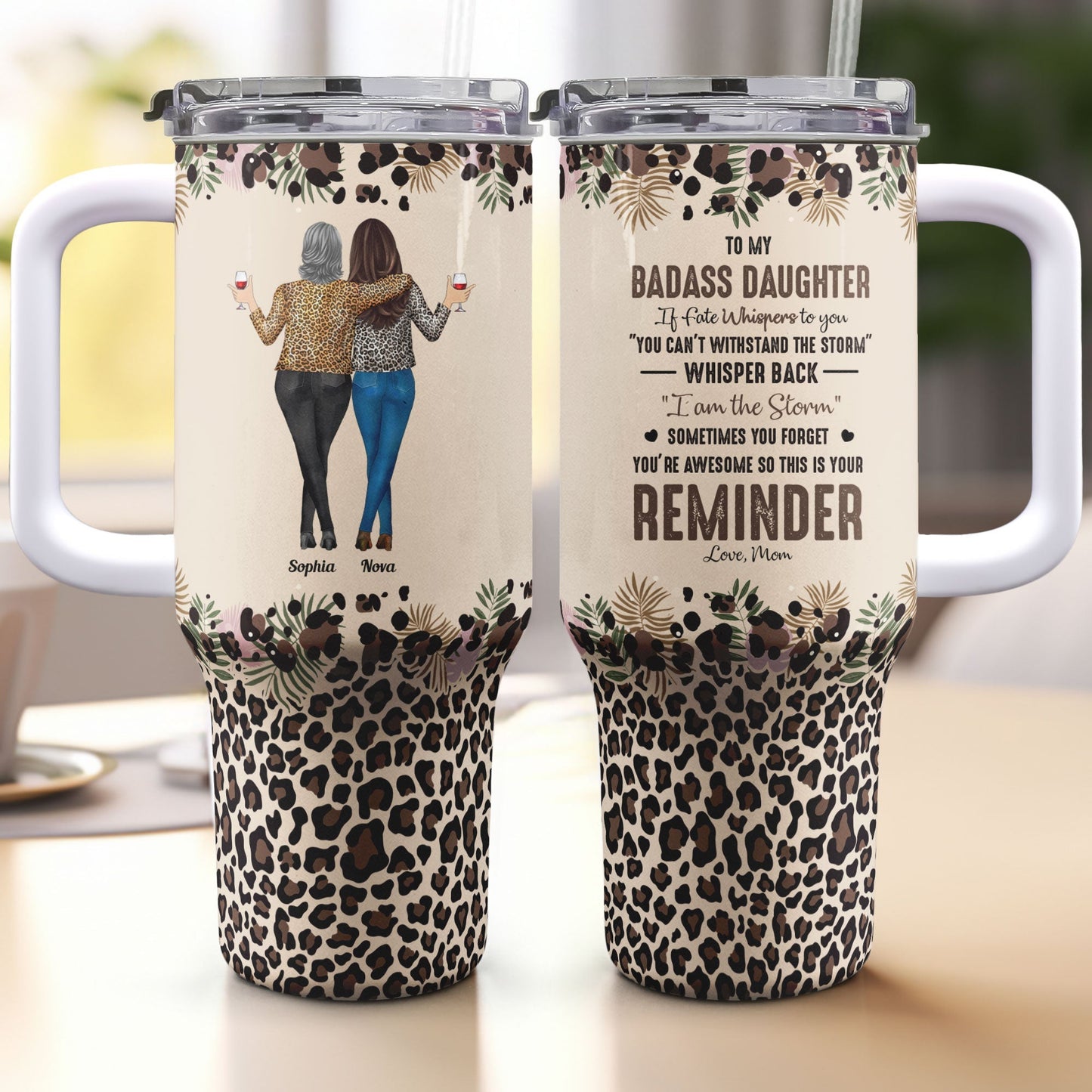 Personalized 40oz Tumbler With Straw