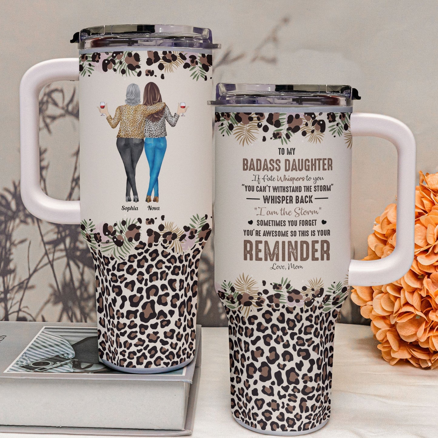 Personalized 40oz Tumbler With Straw