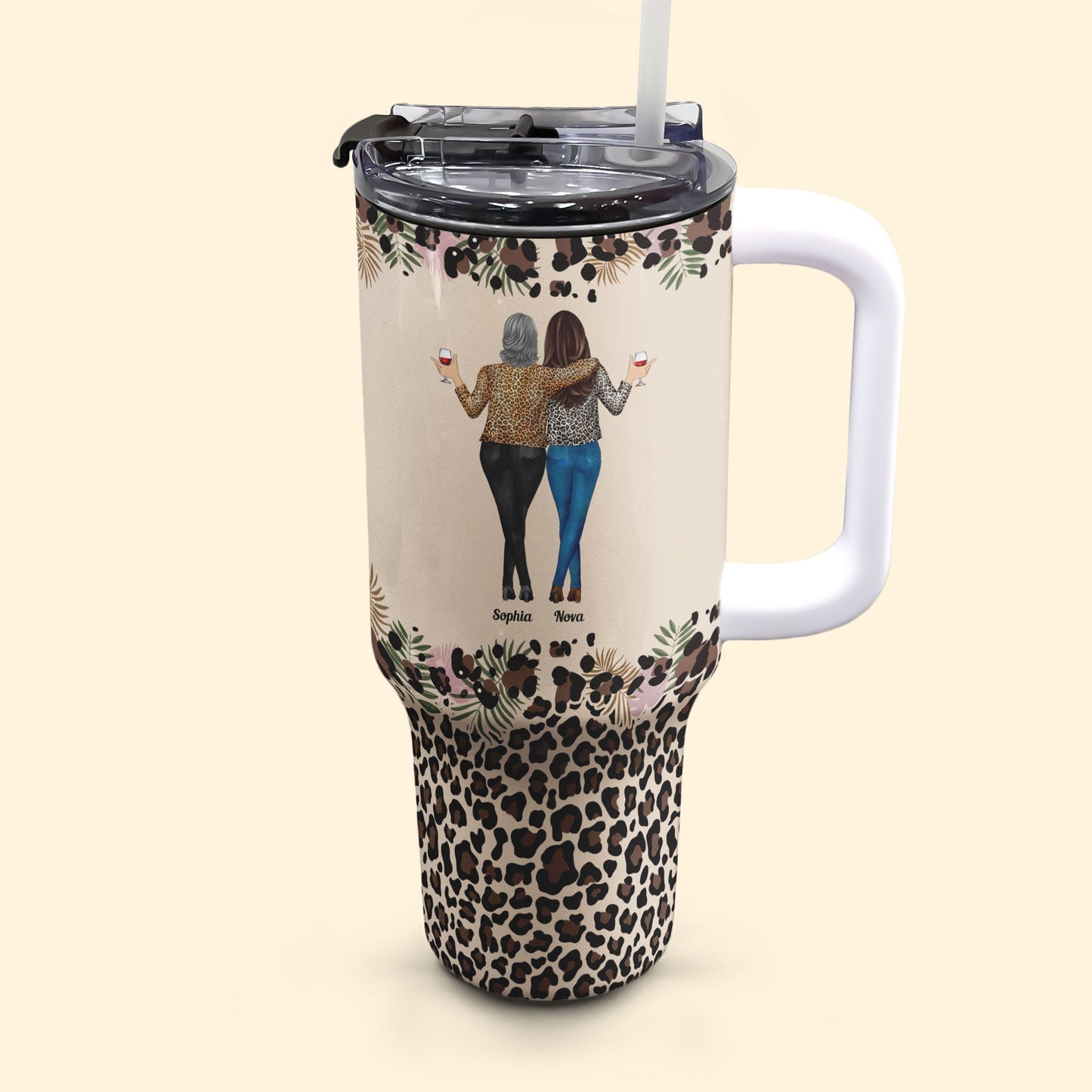 Personalized 40oz Tumbler With Straw