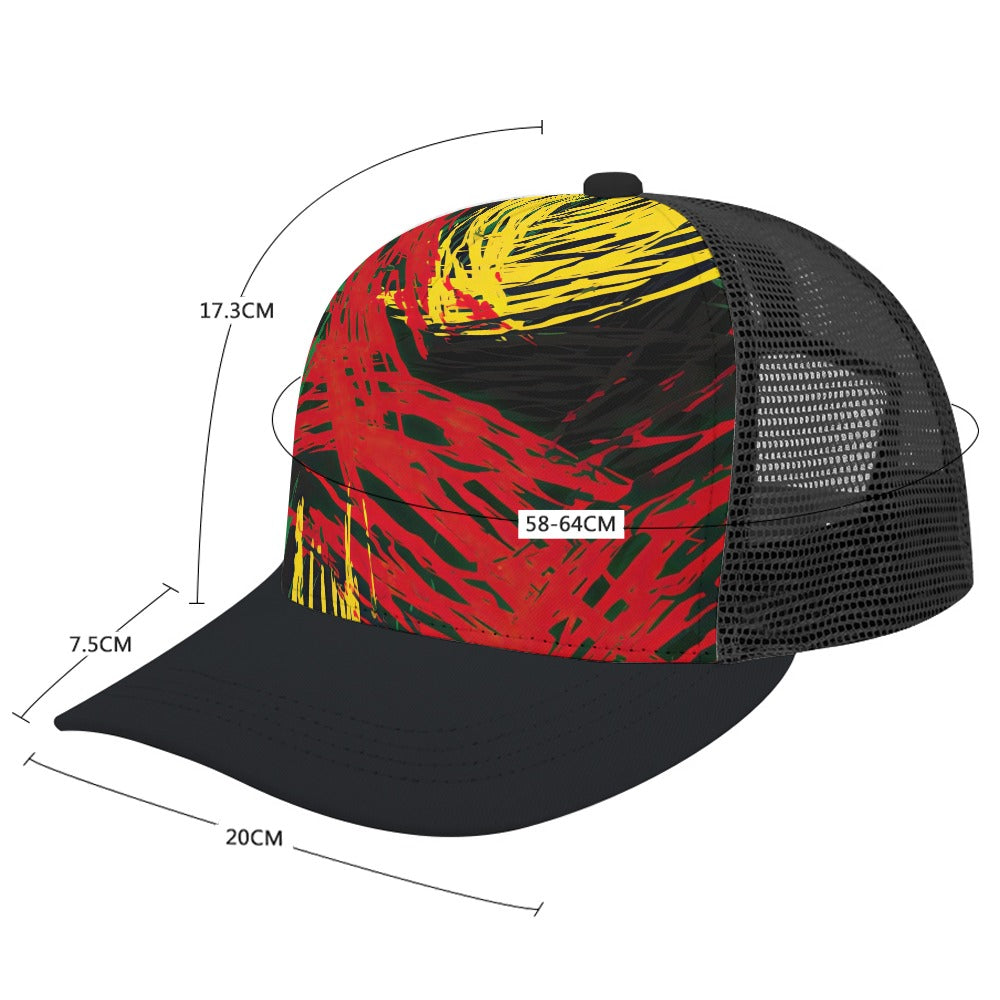 Baseball Cap Bent glue rear hollow (multi-color optional)