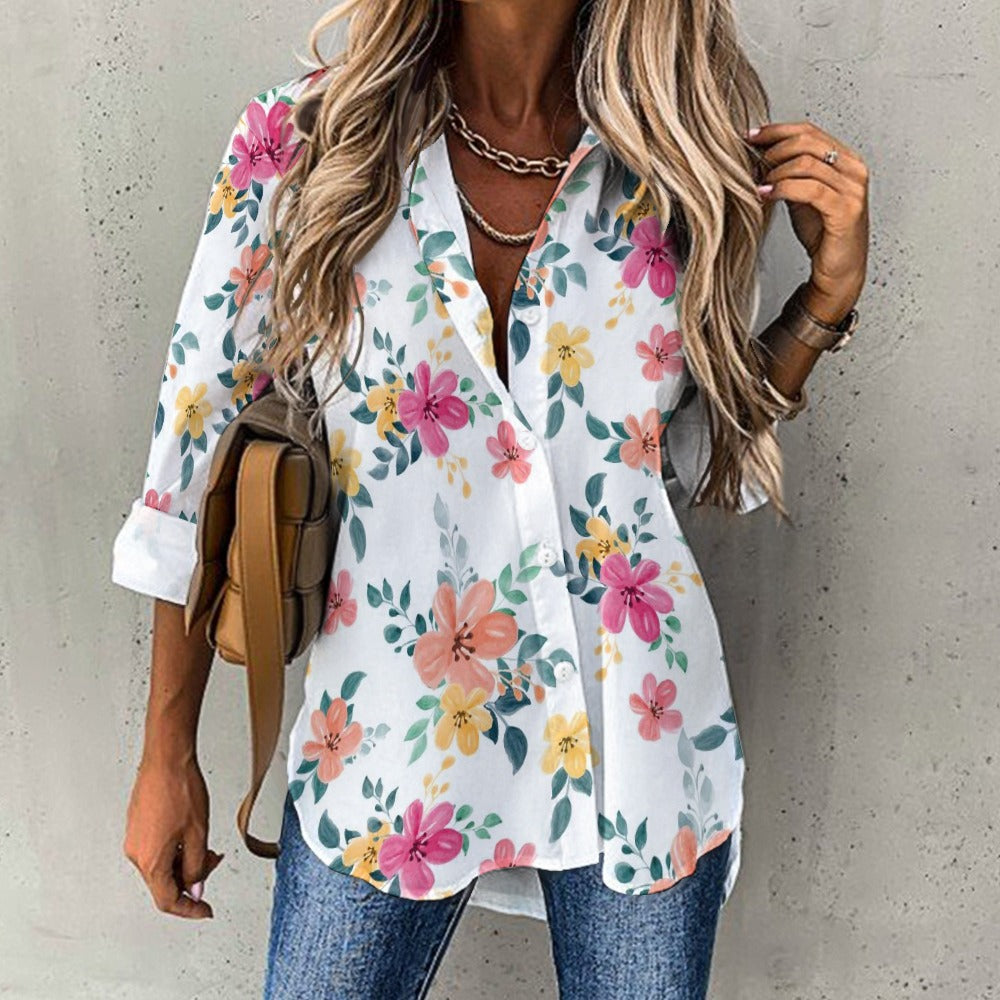 Women Cropped hem shirt