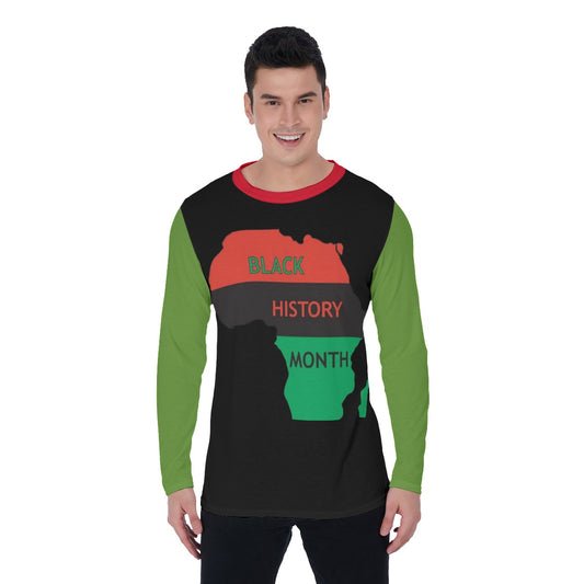 Black History Print Long Sleeve T-Shirt