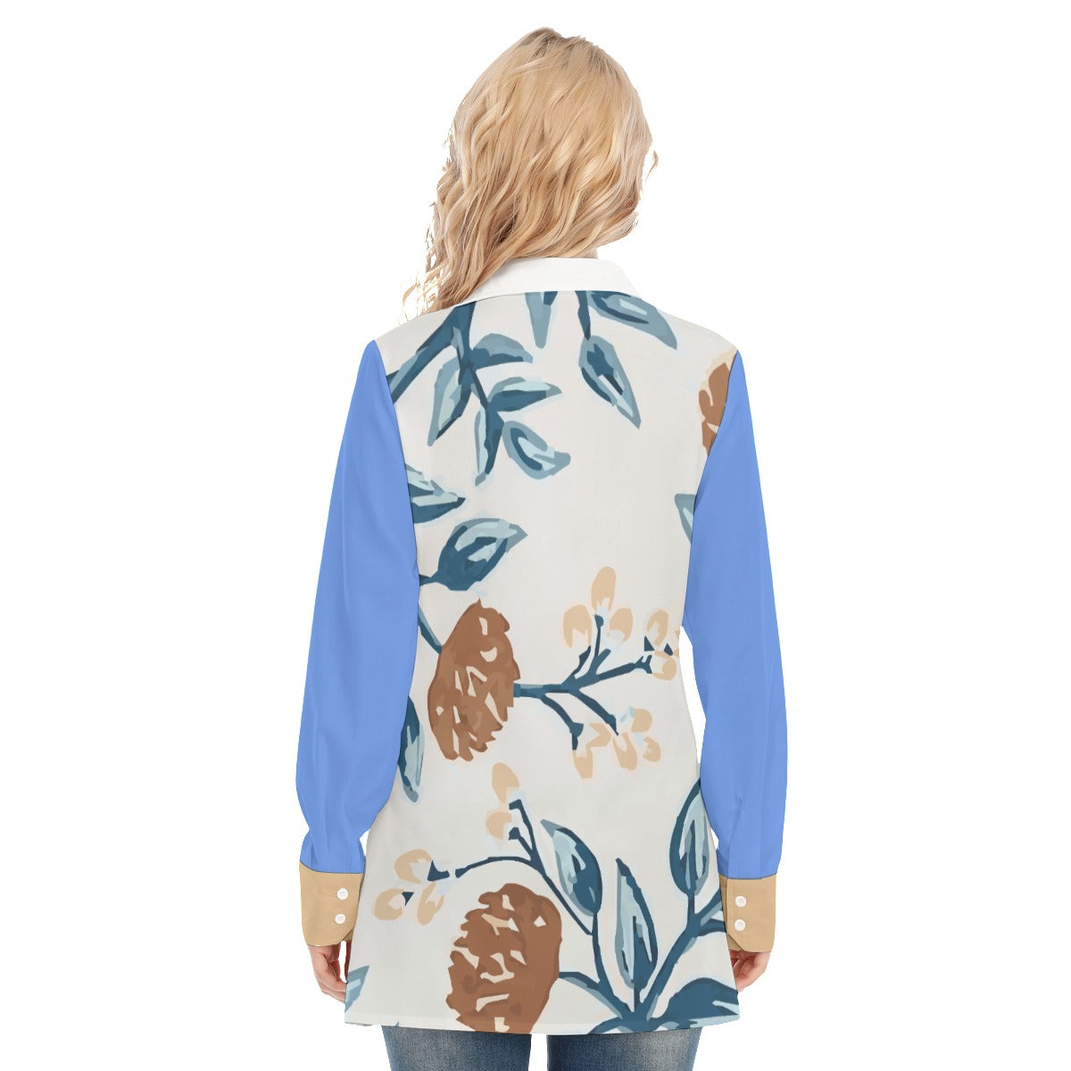 Dazzling Print Women Long Shirt