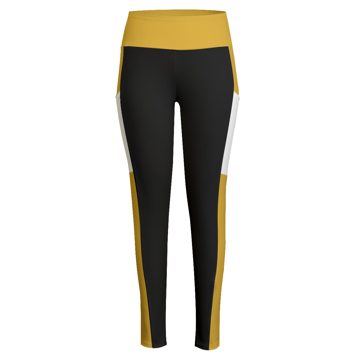 Fancy Waist Leggings With Side Pocket- Charcoal