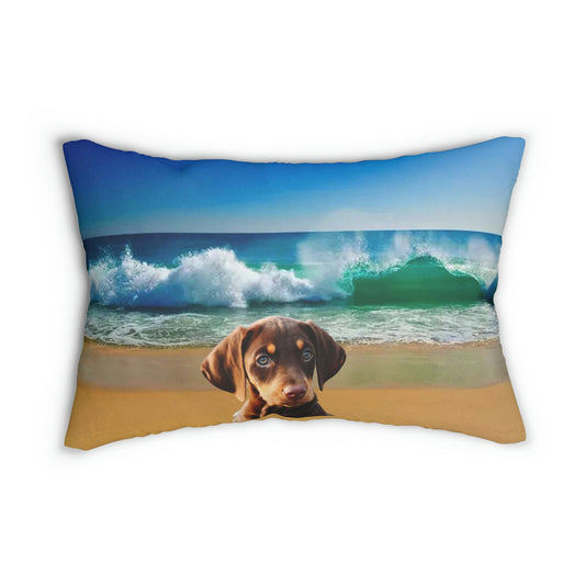 Ocean Spun Polyester Lumbar Pillow