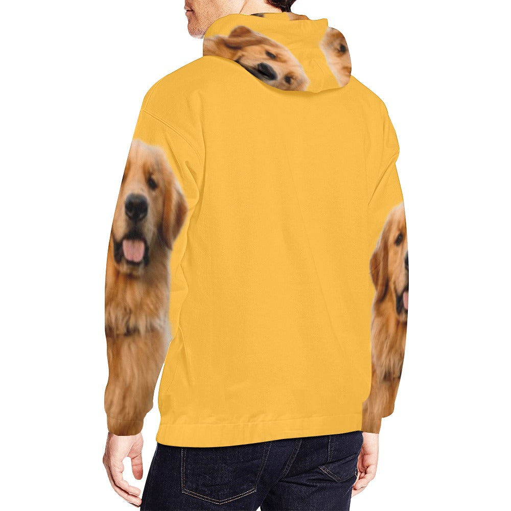 Men's Dog  Print Hoodie (USA Size)