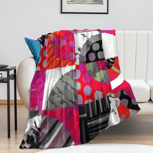 Abstract Flannel Blanket