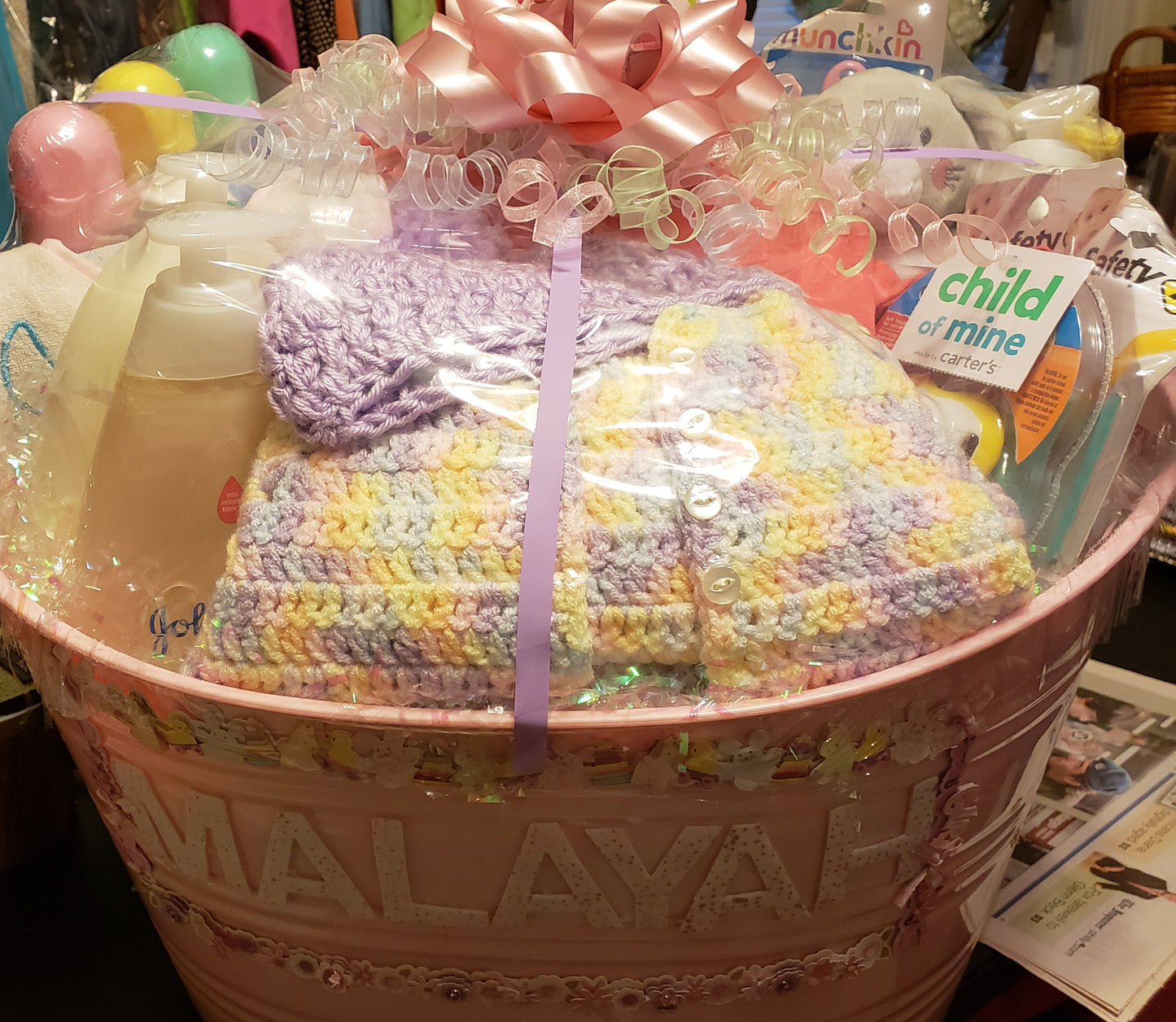 Infant Baby Girl Basket