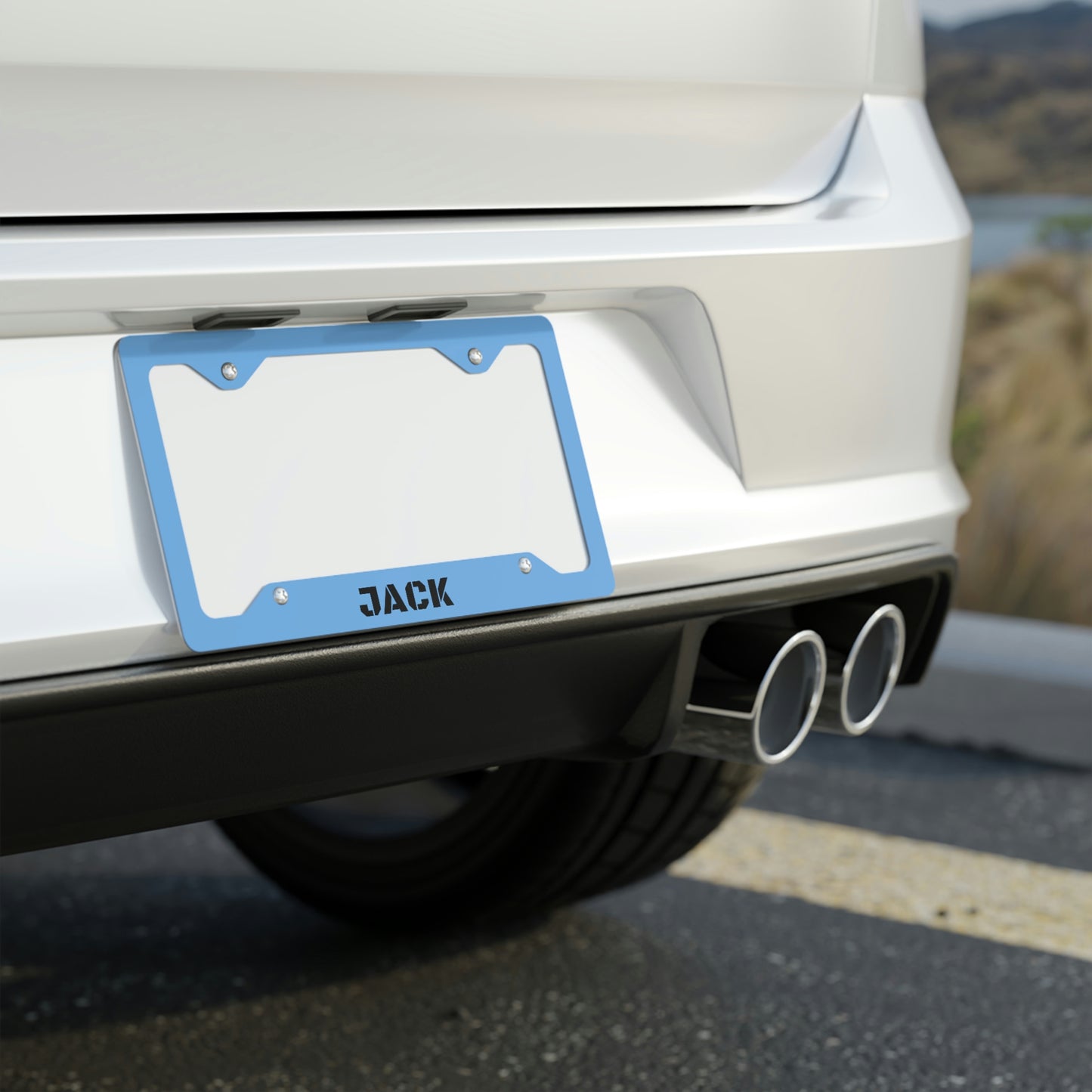 Name Metal License Plate Frame