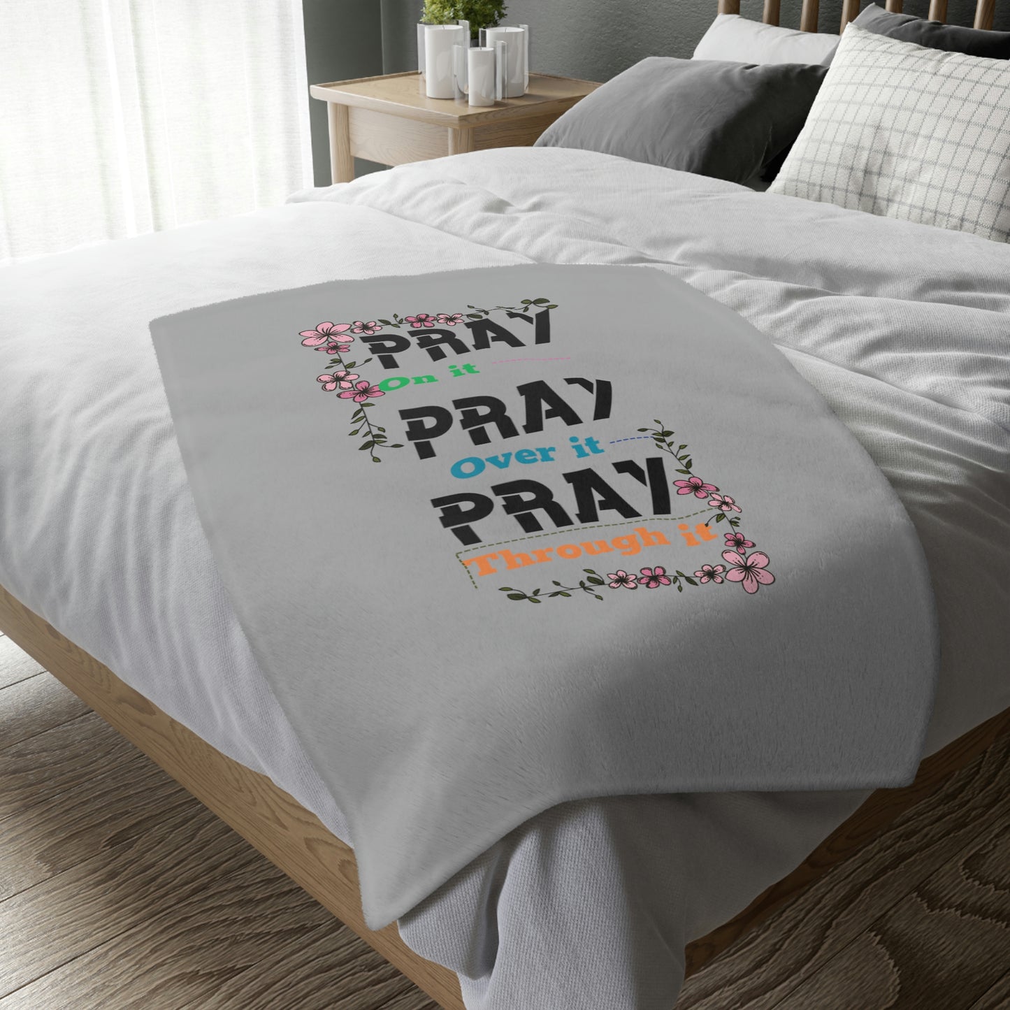 Velveteen Minky Blanket (Two-sided print)