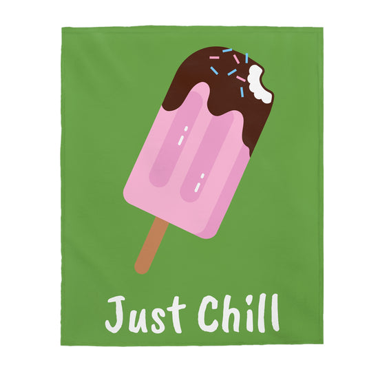 Velveteen Plush Blanket- Ice Cream Design